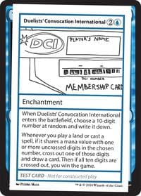 Duelists' Convocation International - Mystery Booster 2 Playtest Cards - Magic: The Gathering card