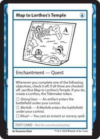Map to Lorthos's Temple - Mystery Booster 2 Playtest Cards - Magic: The Gathering card