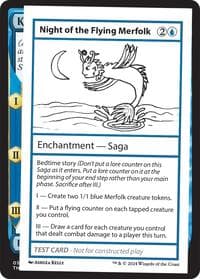 Night of the Flying Merfolk - Mystery Booster 2 Playtest Cards - Magic: The Gathering card