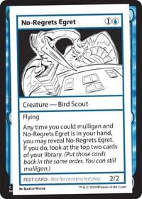 No-Regrets Egret - Mystery Booster 2 Playtest Cards - Magic: The Gathering card
