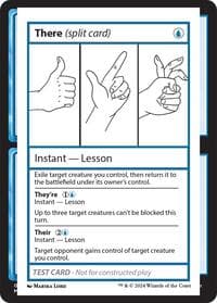 There (split card) - Mystery Booster 2 Playtest Cards - Magic: The Gathering card