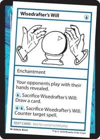 Wisedrafter's Will - Mystery Booster 2 Playtest Cards - Magic: The Gathering card