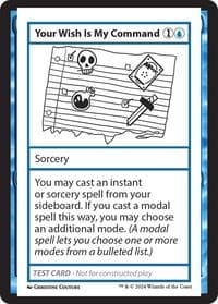 Your Wish Is My Command - Mystery Booster 2 Playtest Cards - Magic: The Gathering card