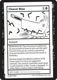 Cleaver Blow - Mystery Booster 2 Playtest Cards - Magic: The Gathering card
