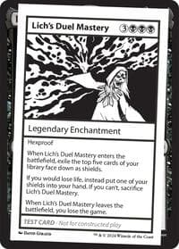 Lich's Duel Mastery - Mystery Booster 2 Playtest Cards - Magic: The Gathering card