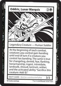Oddric, Lunar Marquis - Mystery Booster 2 Playtest Cards - Magic: The Gathering card