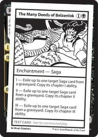 The Many Deeds of Belzenlok - Mystery Booster 2 Playtest Cards - Magic: The Gathering card