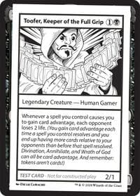 Toofer, Keeper of the Full Grip - Mystery Booster 2 Playtest Cards - Magic: The Gathering card