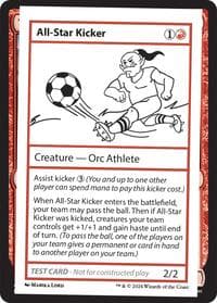 All-Star Kicker - Mystery Booster 2 Playtest Cards - Magic: The Gathering card