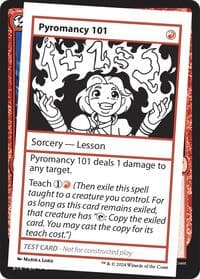 Pyromancy 101 - Mystery Booster 2 Playtest Cards - Magic: The Gathering card