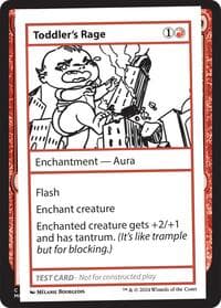 Toddler's Rage - Mystery Booster 2 Playtest Cards - Magic: The Gathering card