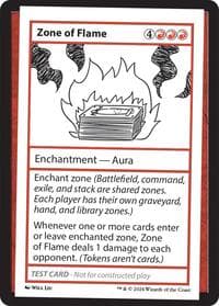 Zone of Flame - Mystery Booster 2 Playtest Cards - Magic: The Gathering card