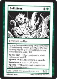 Built Bear - Mystery Booster 2 Playtest Cards - Magic: The Gathering card