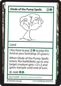 Glade of the Pump Spells - Mystery Booster 2 Playtest Cards - Magic: The Gathering card