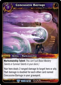 Concussive Barrage - Throne of the Tides - WoW card