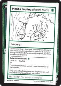 Plant a Sapling (double-faced) - Mystery Booster 2 Playtest Cards - Magic: The Gathering card