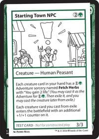 Starting Town NPC - Mystery Booster 2 Playtest Cards - Magic: The Gathering card
