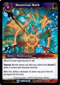 Monstrous Mark - Throne of the Tides - WoW card