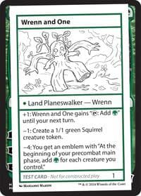 Wrenn and One - Mystery Booster 2 Playtest Cards - Magic: The Gathering card