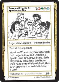 Anax and Cymede & Kynaios and Tiro - Mystery Booster 2 Playtest Cards - Magic: The Gathering card