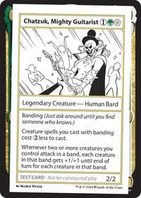 Chatzuk, Mighty Guitarist - Mystery Booster 2 Playtest Cards - Magic: The Gathering card
