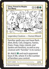 Chea, Friend to Maybe Too Many - Mystery Booster 2 Playtest Cards - Magic: The Gathering card