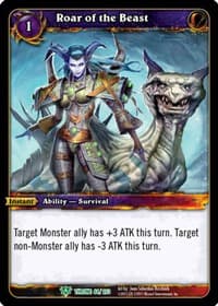 Roar of the Beast - Throne of the Tides - WoW card
