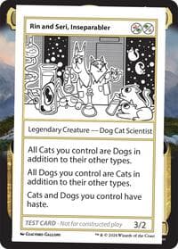 Rin and Seri, Inseparabler - Mystery Booster 2 Playtest Cards - Magic: The Gathering card