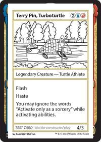Terry Pin, Turboturtle - Mystery Booster 2 Playtest Cards - Magic: The Gathering card