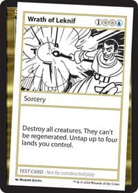 Wrath of Leknif - Mystery Booster 2 Playtest Cards - Magic: The Gathering card