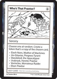 Who's That Praetor? - Mystery Booster 2 Playtest Cards - Magic: The Gathering card