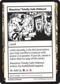 Maestros' Totally Safe Hideout - Mystery Booster 2 Playtest Cards - Magic: The Gathering card