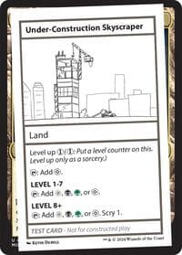 Under-Construction Skyscraper - Mystery Booster 2 Playtest Cards - Magic: The Gathering card