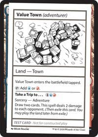 Value Town (adventurer) - Mystery Booster 2 Playtest Cards - Magic: The Gathering card