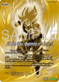 Son Goku // SS Son Goku, Beginning of a Legend - Promotion Cards - Dragon Ball Super: Masters card