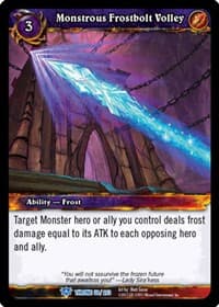 Monstrous Frostbolt Volley - Throne of the Tides - WoW card