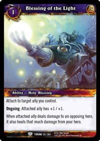 Blessing of the Light - Throne of the Tides - WoW card