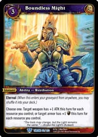 Boundless Might - Throne of the Tides - WoW card