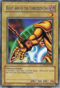 Right Arm of the Forbidden One - Retro Pack (2020 Date Reprint) - YuGiOh card
