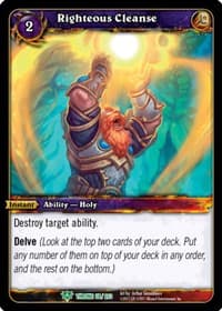 Righteous Cleanse - Throne of the Tides - WoW card