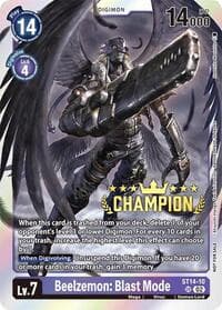 Beelzemon: Blast Mode (Digimon 3-On-3 Champion) - Starter Deck 14: Beelzemon Advanced Deck Set - Digimon Card Game card