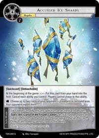 Accursed Ice Shards - The Battle at the Sacred Ruins - Force of Will card