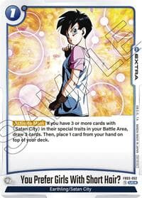 You Prefer Girls With Short Hair? (Tournament Pack 03) - Tournament and Championship Promos - Dragon Ball Super: Fusion World card