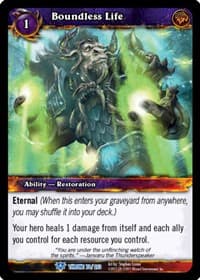 Boundless Life - Throne of the Tides - WoW card