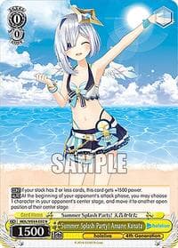Summer Splash Party! Amane Kanata - hololive production Summer Collection Premium Booster - Weiss Schwarz card
