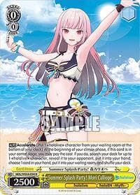 Summer Splash Party! Mori Calliope - hololive production Summer Collection Premium Booster - Weiss Schwarz card