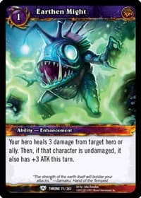 Earthen Might - Throne of the Tides - WoW card
