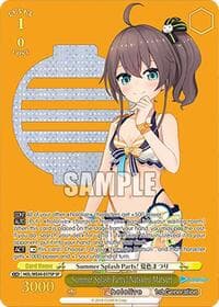 Summer Splash Party! Natsuiro Matsuri (SP) - hololive production Summer Collection Premium Booster - Weiss Schwarz card