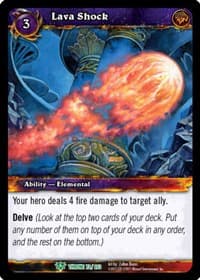 Lava Shock - Throne of the Tides - WoW card
