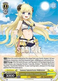 Summer Splash Party! Tsunomaki Watame - hololive production Summer Collection Premium Booster - Weiss Schwarz card
